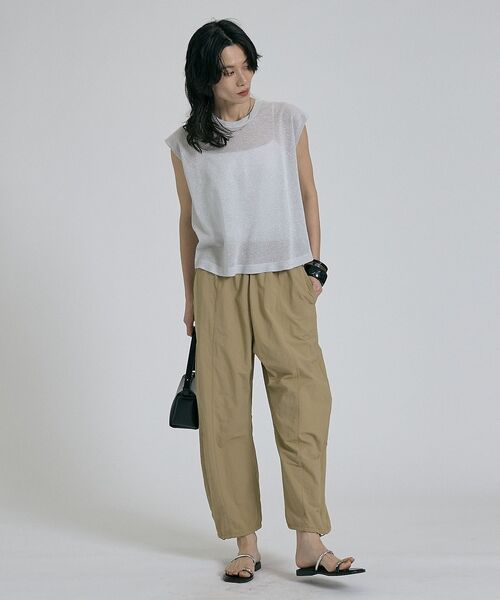 qualite / カリテ その他 | 【接触冷感＆透湿＆撥水＆UVカット】ナイロンタスランパラシュートパンツ/セットア | 詳細16