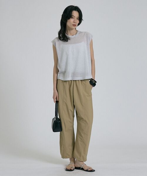 qualite / カリテ その他 | 【接触冷感＆透湿＆撥水＆UVカット】ナイロンタスランパラシュートパンツ/セットア | 詳細17