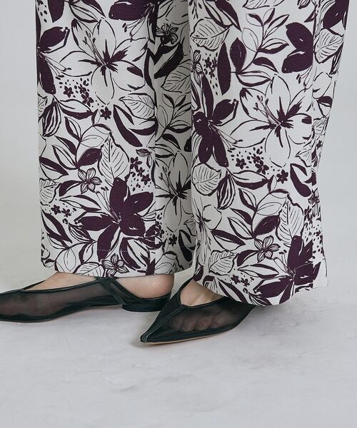 qualite / カリテ パンツ | 【大人のための柄パンツ】ボタニカルプリントパンツ | 詳細12
