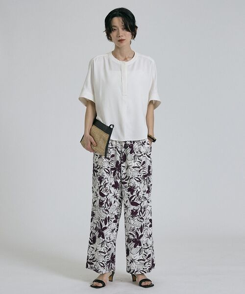 qualite / カリテ パンツ | 【大人のための柄パンツ】ボタニカルプリントパンツ | 詳細4