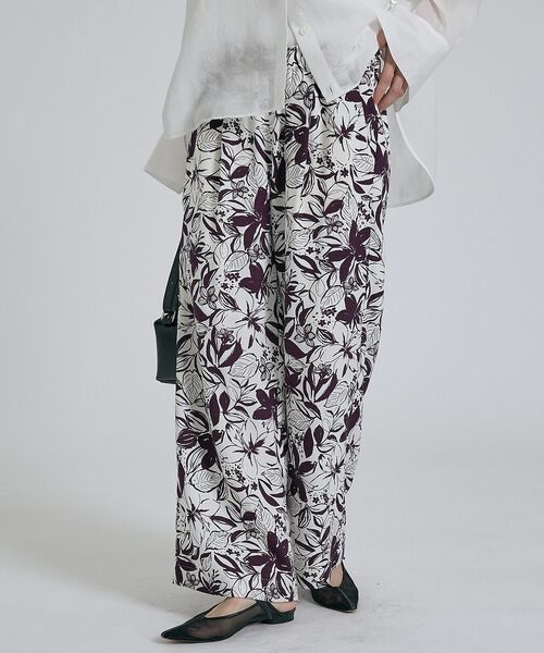 qualite / カリテ パンツ | 【大人のための柄パンツ】ボタニカルプリントパンツ | 詳細6
