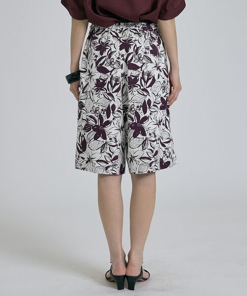 qualite / カリテ ショート・ハーフ・半端丈パンツ | ボタニカルプリントショートパンツ【予約】 | 詳細6