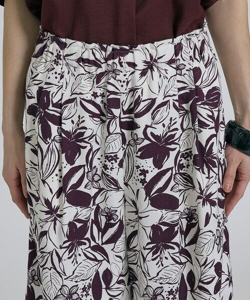 qualite / カリテ ショート・ハーフ・半端丈パンツ | ボタニカルプリントショートパンツ【予約】 | 詳細7