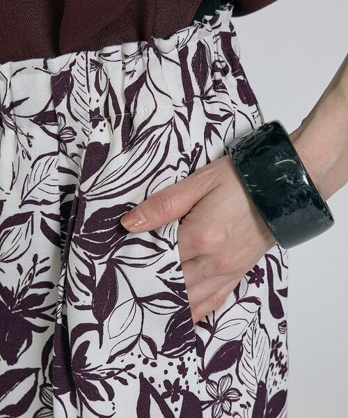 qualite / カリテ ショート・ハーフ・半端丈パンツ | ボタニカルプリントショートパンツ【予約】 | 詳細8