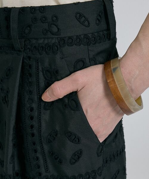 qualite / カリテ パンツ | 【セットアップ対応】エンブロイダリーワイドパンツ【予約】 | 詳細10