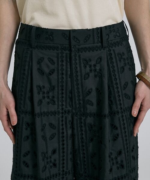 qualite / カリテ パンツ | 【セットアップ対応】エンブロイダリーワイドパンツ【予約】 | 詳細12