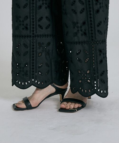 qualite / カリテ パンツ | 【セットアップ対応】エンブロイダリーワイドパンツ【予約】 | 詳細13