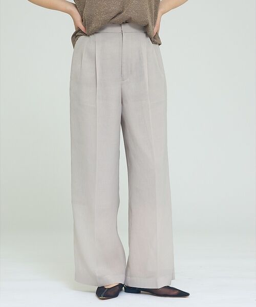 qualite / カリテ パンツ | 【セットアップ対応】シアーツイルパンツ【予約】（グレージュ）