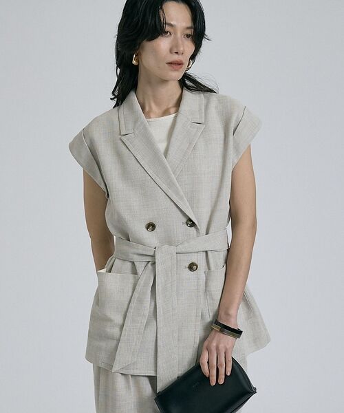 qualite / カリテ その他アウター | 【セットアップ対応】メッシュジャケット【予約】（ライトベージュ）