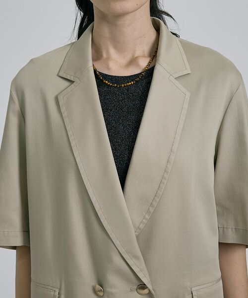 qualite / カリテ その他アウター | 【接触冷感・セットアップ対応】ライトデニムハーフスリーブジャケット | 詳細17