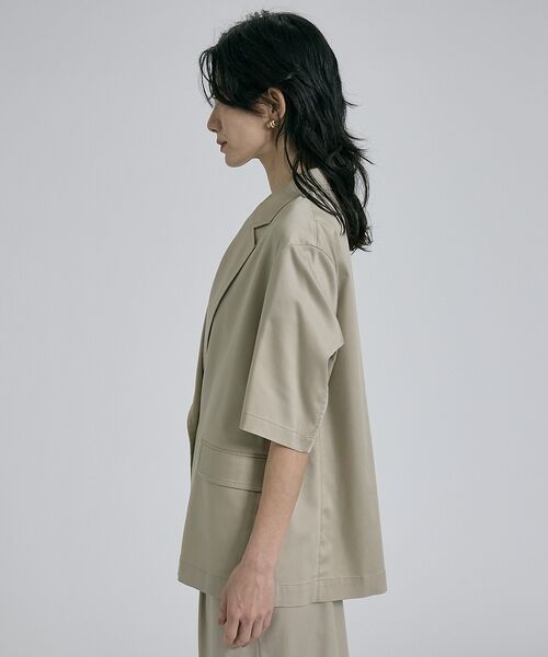 qualite / カリテ その他アウター | 【接触冷感＆セットアップ対応】ライトデニムハーフスリーブジャケット【予約】 | 詳細9