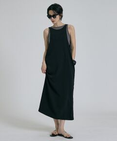 qualite / カリテ ワンピース | 【接触冷感・吸水速乾・UVカット・防シワ】3WAYジョーゼットアメスリワンピ【予