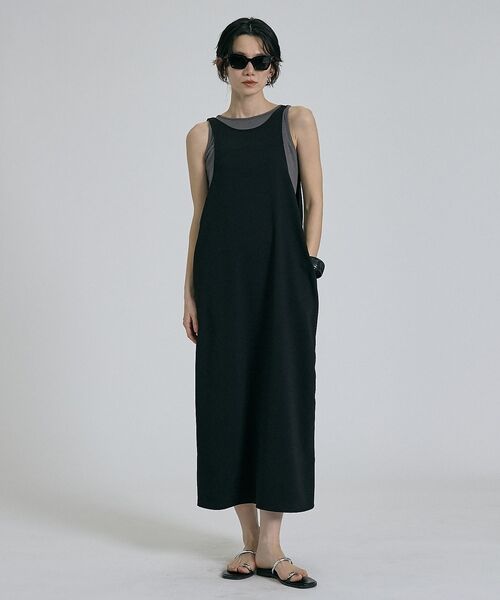 qualite / カリテ ワンピース | 【接触冷感・吸水速乾・UVカット・防シワ】3WAYジョーゼットアメスリワンピ【予 | 詳細1