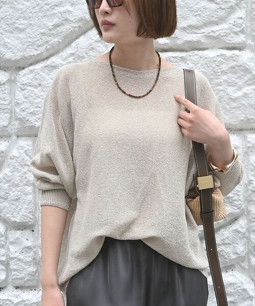 qualite / カリテ Tシャツ | 【大人気アイテムが進化して新登場！】camifine ニットプルオーバー【予約】（ベージュ）