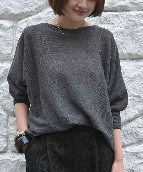 qualite / カリテ Tシャツ | 【大人気アイテムが進化して新登場！】camifine ニットプルオーバー【予約】（チャコールグレー）