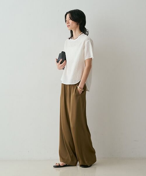 qualite / カリテ シャツ・ブラウス | 【セットアップ対応】シアーギンガムブラウス【予約】 | 詳細2