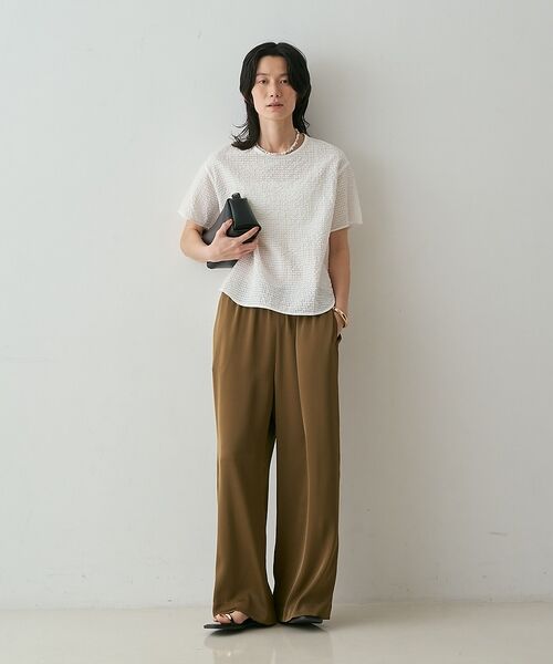 qualite / カリテ シャツ・ブラウス | 【セットアップ対応】シアーギンガムブラウス【予約】 | 詳細6