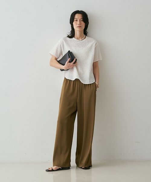 qualite / カリテ シャツ・ブラウス | 【セットアップ対応】シアーギンガムブラウス【予約】 | 詳細7