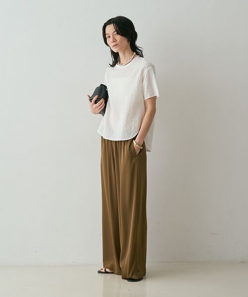 qualite / カリテ シャツ・ブラウス | 【セットアップ対応】シアーギンガムブラウス【予約】 | 詳細9