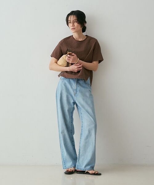 qualite / カリテ シャツ・ブラウス | 【セットアップ対応】シアーギンガムブラウス【予約】 | 詳細27