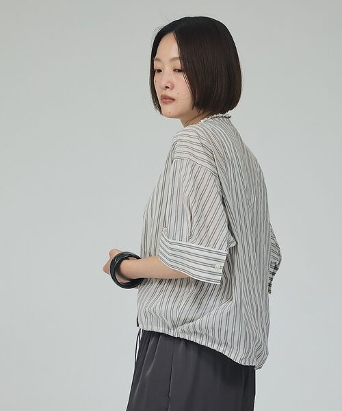 qualite / カリテ シャツ・ブラウス | 【シルエット調整可能】フォルムドロストブラウス【予約】 | 詳細2