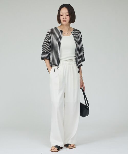 qualite / カリテ シャツ・ブラウス | 【シルエット調整可能】フォルムドロストブラウス【予約】 | 詳細7