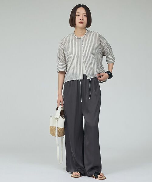 qualite / カリテ シャツ・ブラウス | 【シルエット調整可能】フォルムドロストブラウス【予約】 | 詳細8