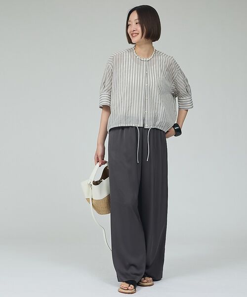 qualite / カリテ シャツ・ブラウス | 【シルエット調整可能】フォルムドロストブラウス【予約】 | 詳細10