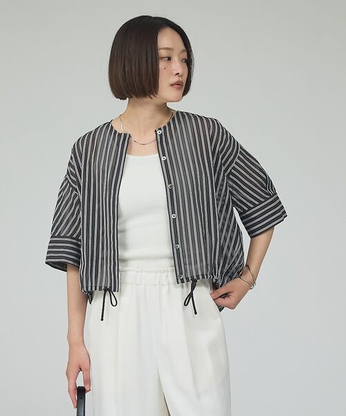 qualite / カリテ シャツ・ブラウス | 【シルエット調整可能】フォルムドロストブラウス【予約】 | 詳細13