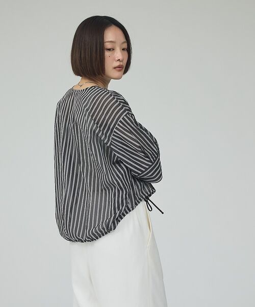 qualite / カリテ シャツ・ブラウス | 【シルエット調整可能】フォルムドロストブラウス【予約】 | 詳細14