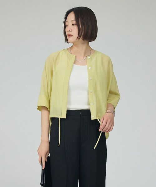 qualite / カリテ シャツ・ブラウス | 【シルエット調整可能】フォルムドロストブラウス【予約】 | 詳細19