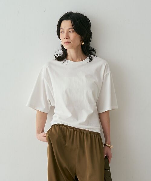 qualite / カリテ Tシャツ | 【接触冷感】プレミアム天竺ドルマンTシャツ【予約】 | 詳細13