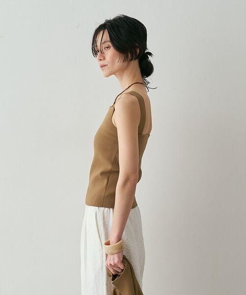 qualite / カリテ キャミソール・チューブトップ | 【接触冷感・セットアップ対応】レーヨンストレッチニットノースリーブ【予約】 | 詳細17