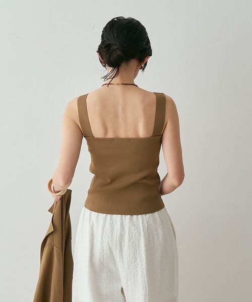 qualite / カリテ キャミソール・チューブトップ | 【接触冷感・セットアップ対応】レーヨンストレッチニットノースリーブ【予約】 | 詳細18