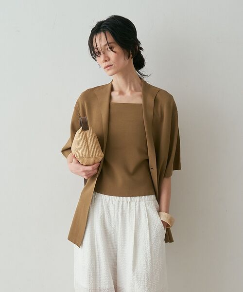 qualite / カリテ キャミソール・チューブトップ | 【接触冷感・セットアップ対応】レーヨンストレッチニットノースリーブ【予約】 | 詳細19