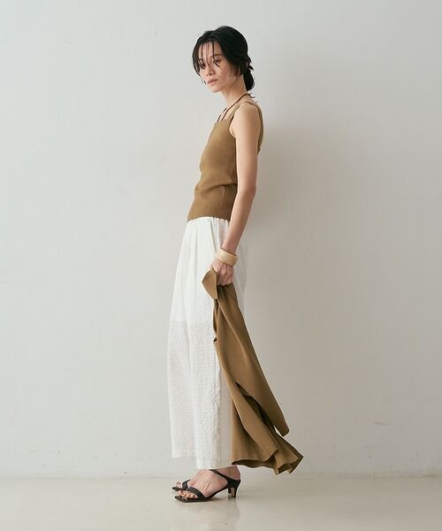 qualite / カリテ キャミソール・チューブトップ | 【接触冷感・セットアップ対応】レーヨンストレッチニットノースリーブ【予約】 | 詳細5