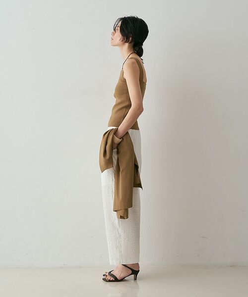 qualite / カリテ キャミソール・チューブトップ | 【接触冷感・セットアップ対応】レーヨンストレッチニットノースリーブ【予約】 | 詳細7