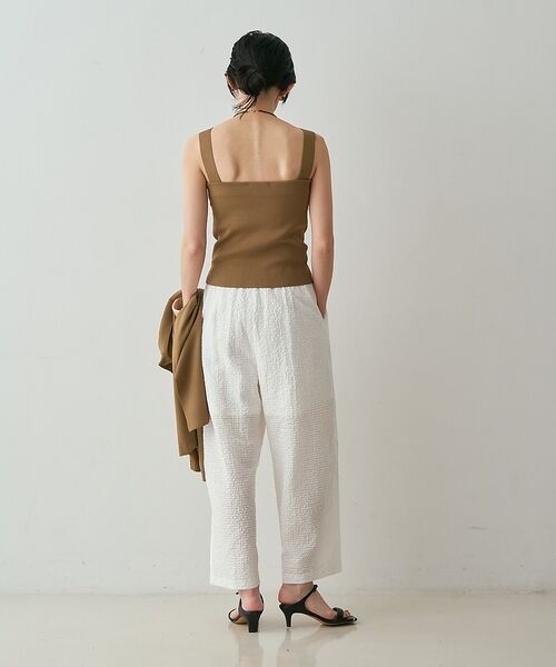 qualite / カリテ キャミソール・チューブトップ | 【接触冷感・セットアップ対応】レーヨンストレッチニットノースリーブ【予約】 | 詳細8