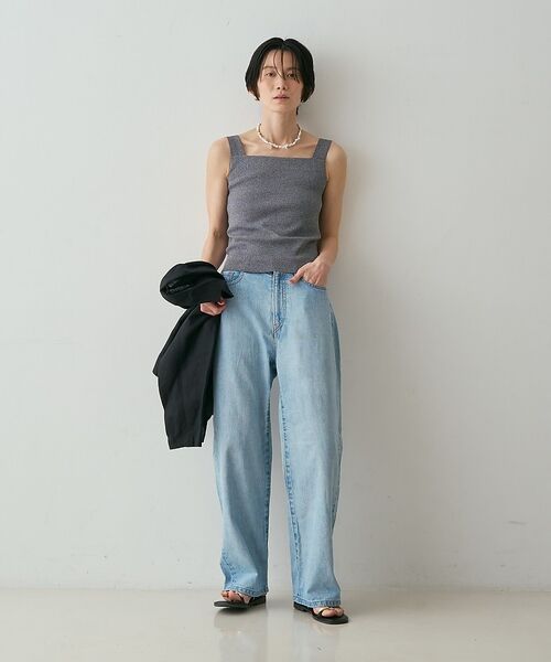 qualite / カリテ キャミソール・チューブトップ | 【接触冷感・セットアップ対応】レーヨンストレッチニットノースリーブ【予約】 | 詳細23
