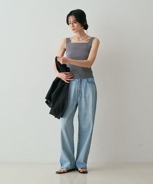 qualite / カリテ キャミソール・チューブトップ | 【接触冷感・セットアップ対応】レーヨンストレッチニットノースリーブ【予約】 | 詳細24