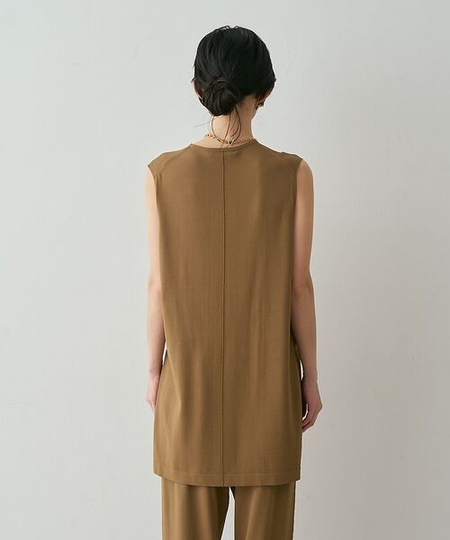 qualite / カリテ チュニック | 【接触冷感・セットアップ対応】レーヨンストレッチニットチュニック | 詳細18