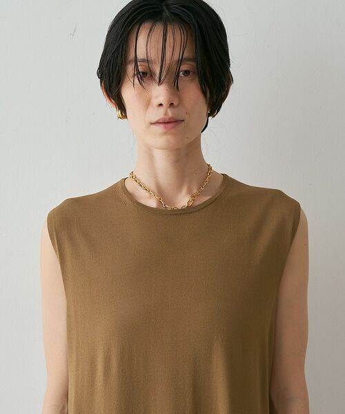 qualite / カリテ チュニック | 【接触冷感・セットアップ対応】レーヨンストレッチニットチュニック | 詳細19