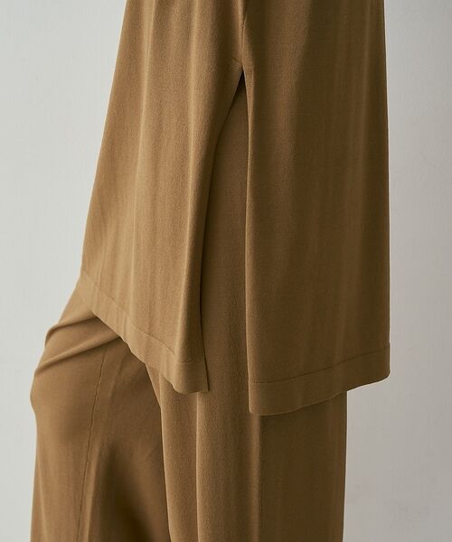 qualite / カリテ チュニック | 【接触冷感・セットアップ対応】レーヨンストレッチニットチュニック | 詳細23