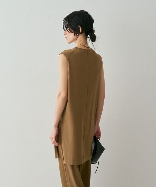qualite / カリテ チュニック | 【接触冷感・セットアップ対応】レーヨンストレッチニットチュニック | 詳細24