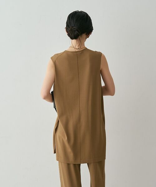 qualite / カリテ チュニック | 【接触冷感・セットアップ対応】レーヨンストレッチニットチュニック | 詳細25