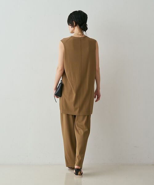 qualite / カリテ チュニック | 【接触冷感・セットアップ対応】レーヨンストレッチニットチュニック | 詳細9