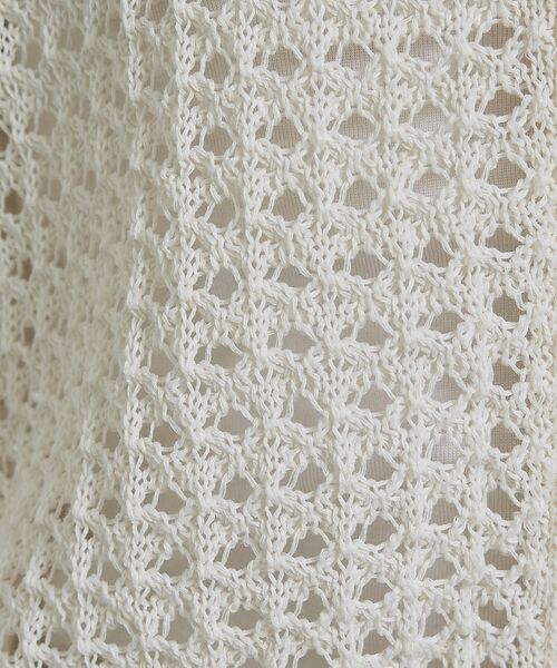 qualite / カリテ ニット・セーター | ZIP UP 透かしニット【予約】 | 詳細6