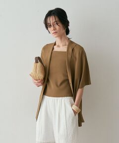 qualite / カリテ カーディガン・ボレロ | 【接触冷感・セットアップ対応】レーヨンストレッチニットジャケット【予約】