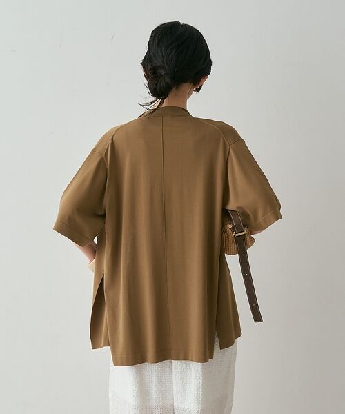 qualite / カリテ カーディガン・ボレロ | 【接触冷感・セットアップ対応】レーヨンストレッチニットジャケット【予約】 | 詳細13