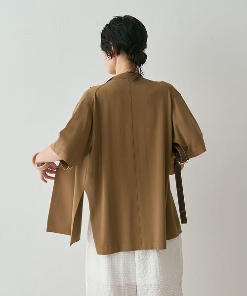 qualite / カリテ カーディガン・ボレロ | 【接触冷感・セットアップ対応】レーヨンストレッチニットジャケット【予約】 | 詳細16